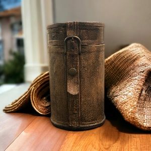 Vintage Leather Bottle Holder